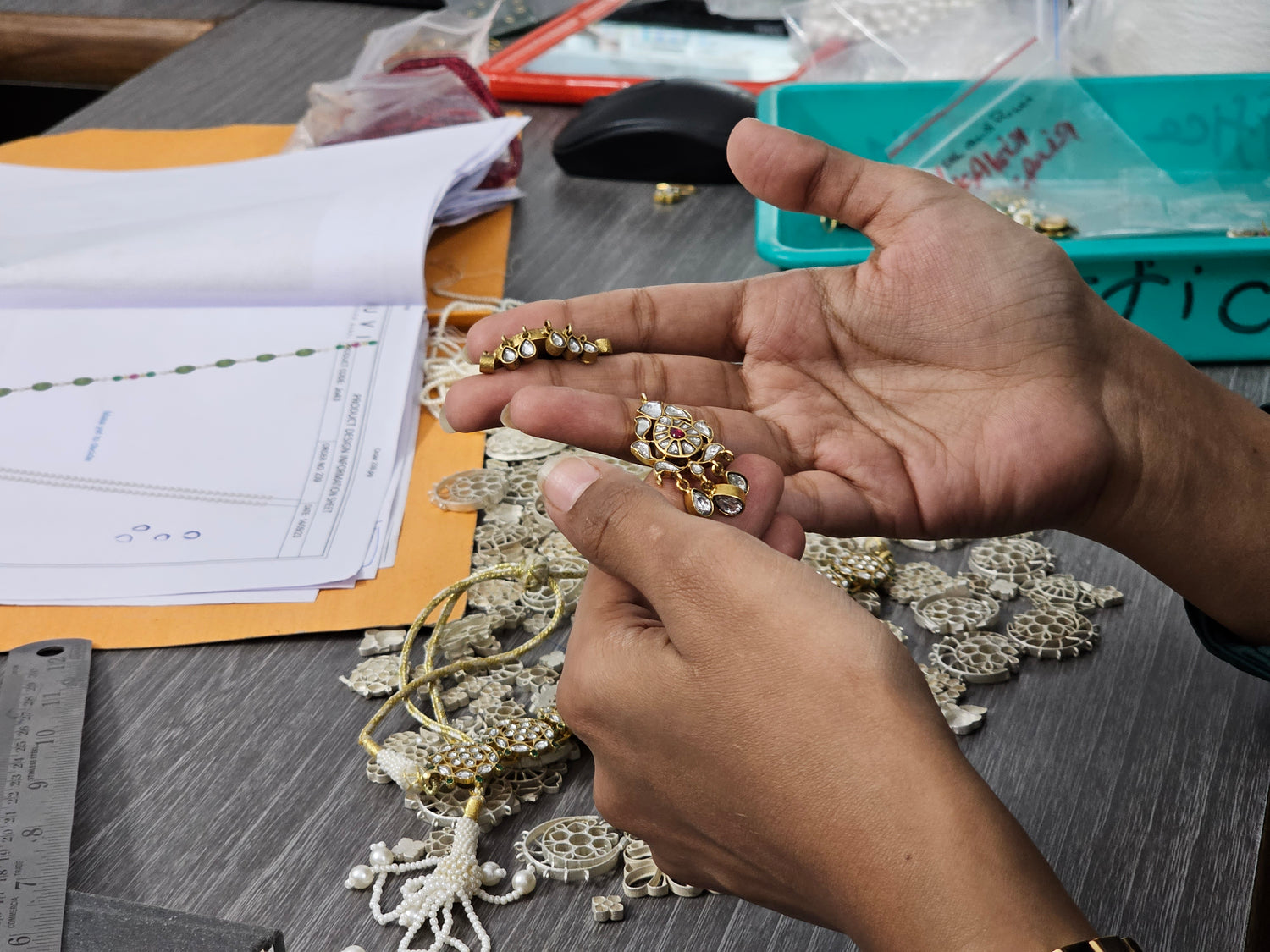 Process of making Nuvi's Jewels