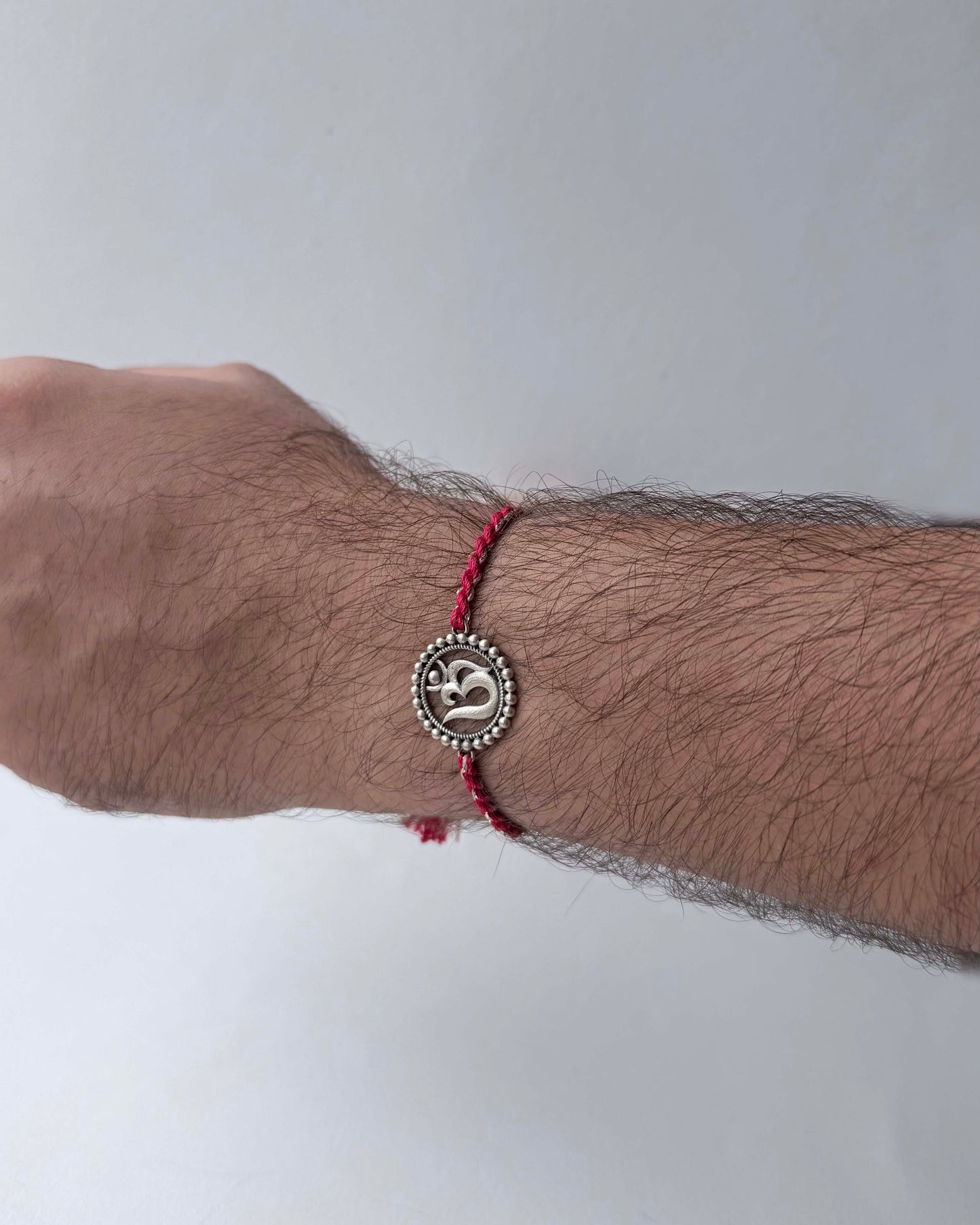 Om 925 Sterling Silver Rakhi