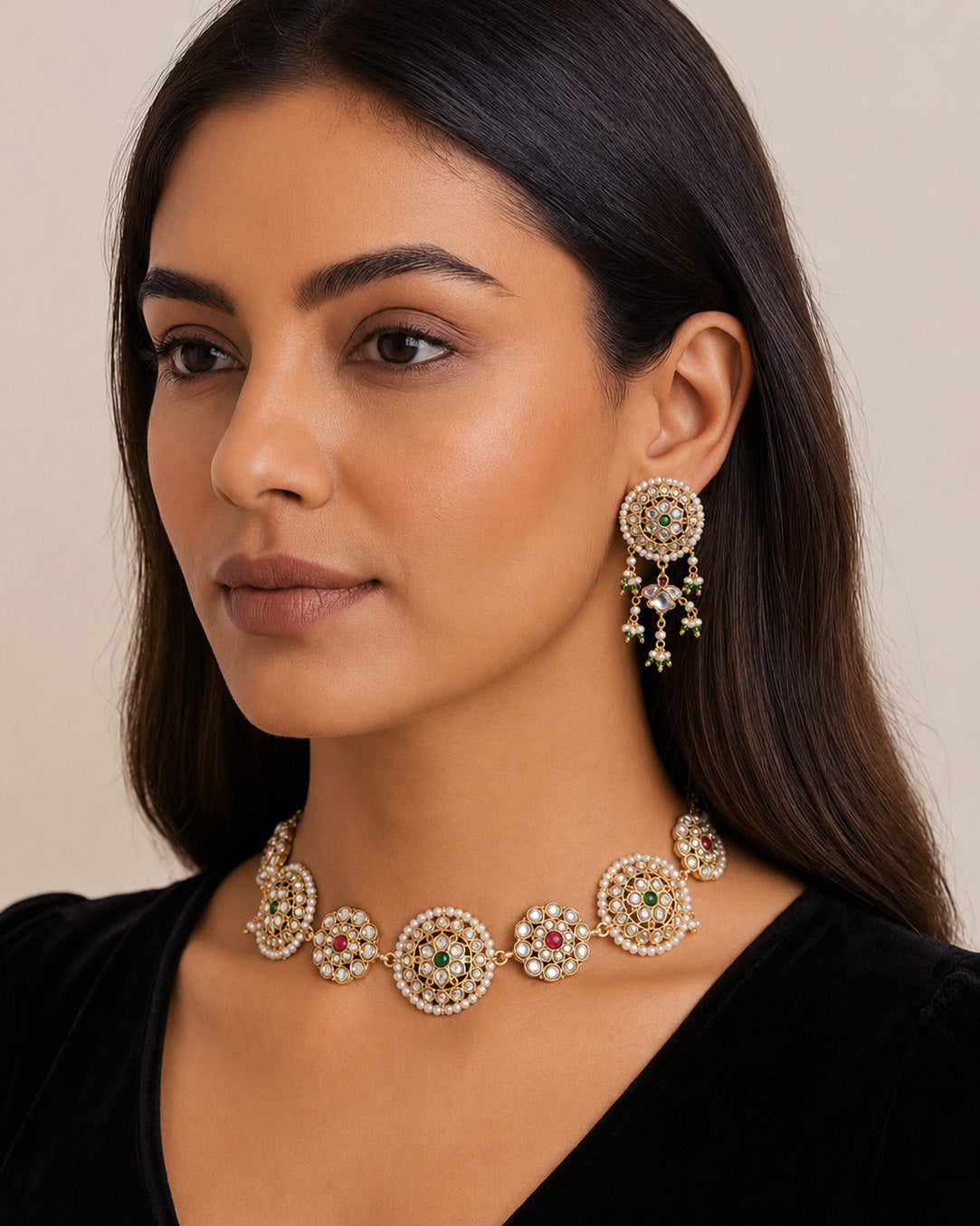 Kesari Jadau Necklace