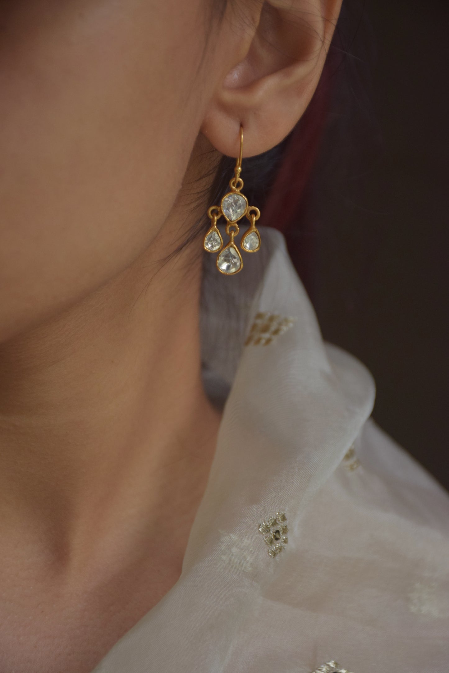 Nargis Fish Hoop Earrings
