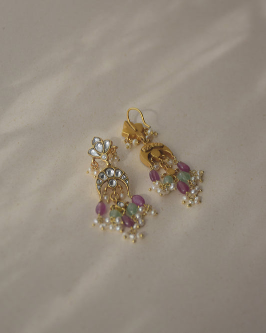 Satrangi Chand Earrings