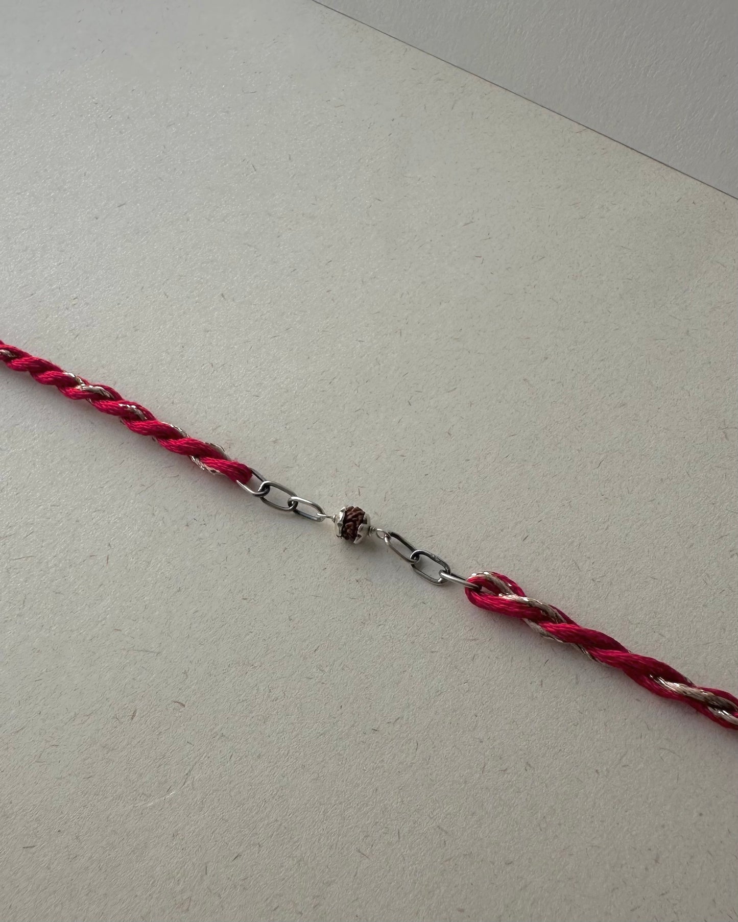 Rudraaksh Chain 925 Silver Rakhi