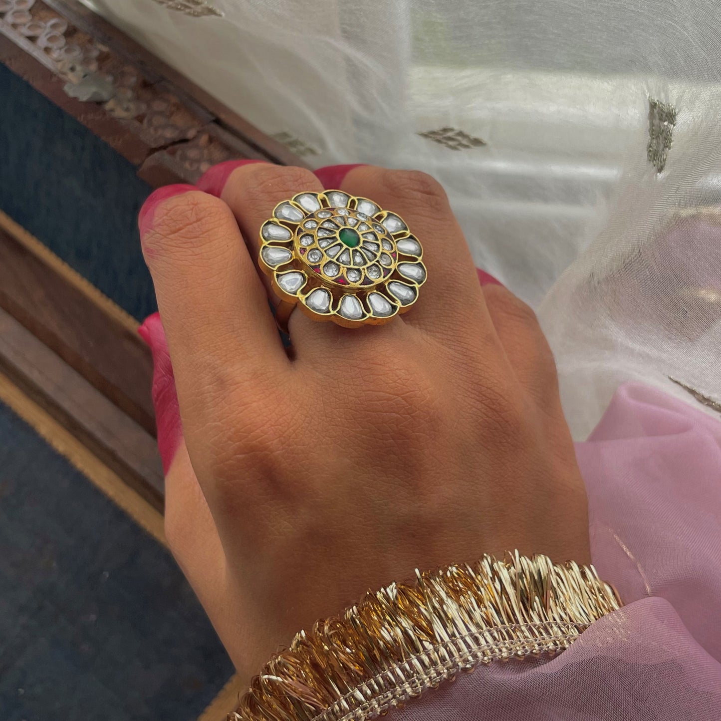 Malti Jadau Ring