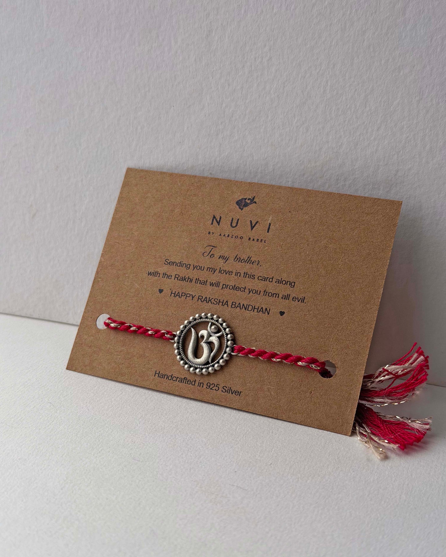 Om 925 Sterling Silver Rakhi