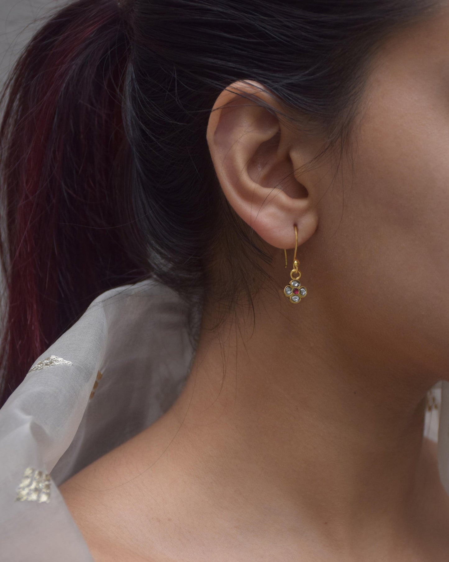 Raatrani Fish Hoop Earrings