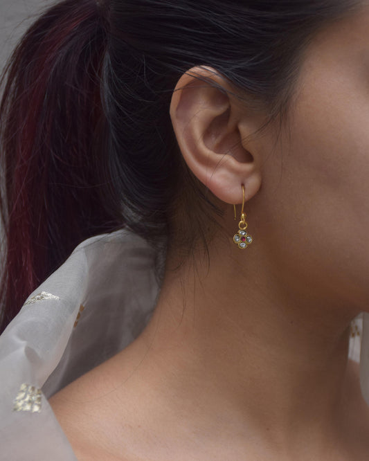 Raatrani Fish Hoop Earrings