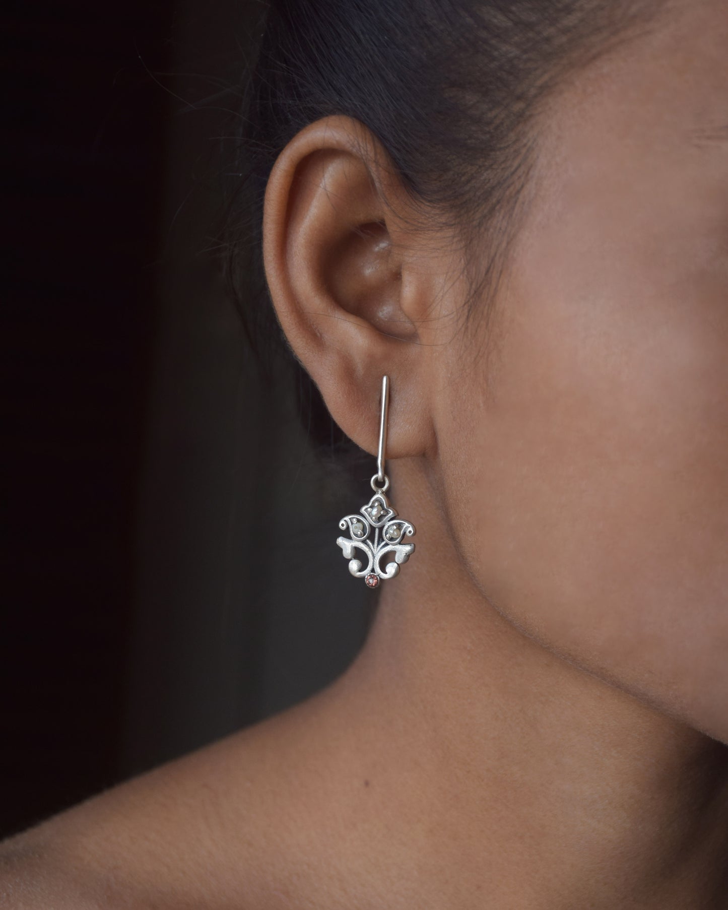 Aparajita Silver Earrings