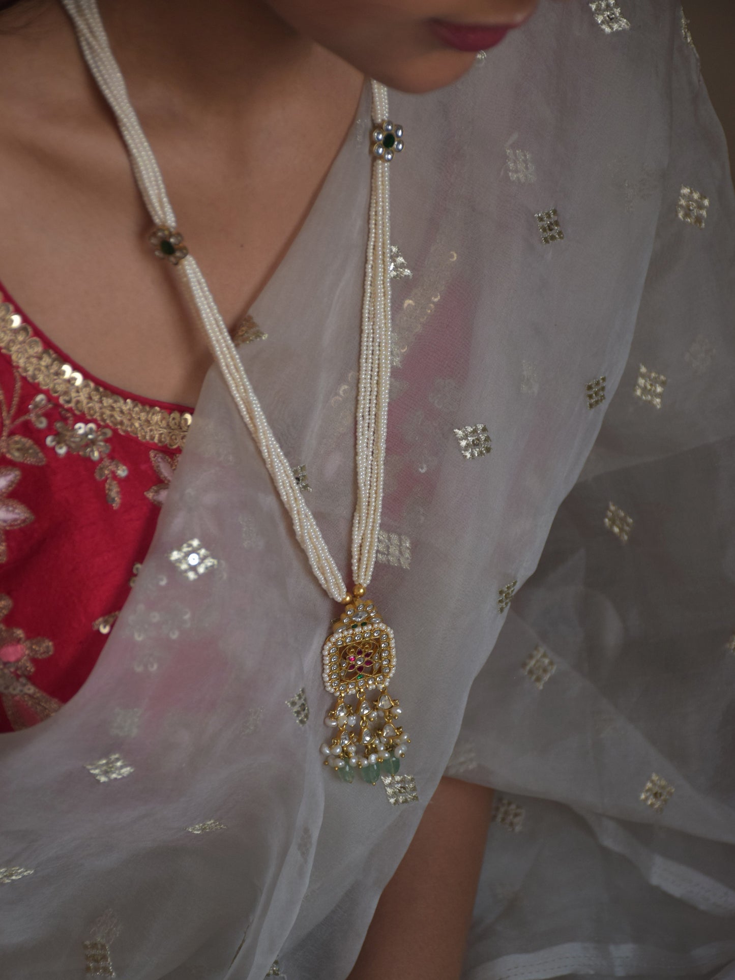 Rani Long Jadau Necklace