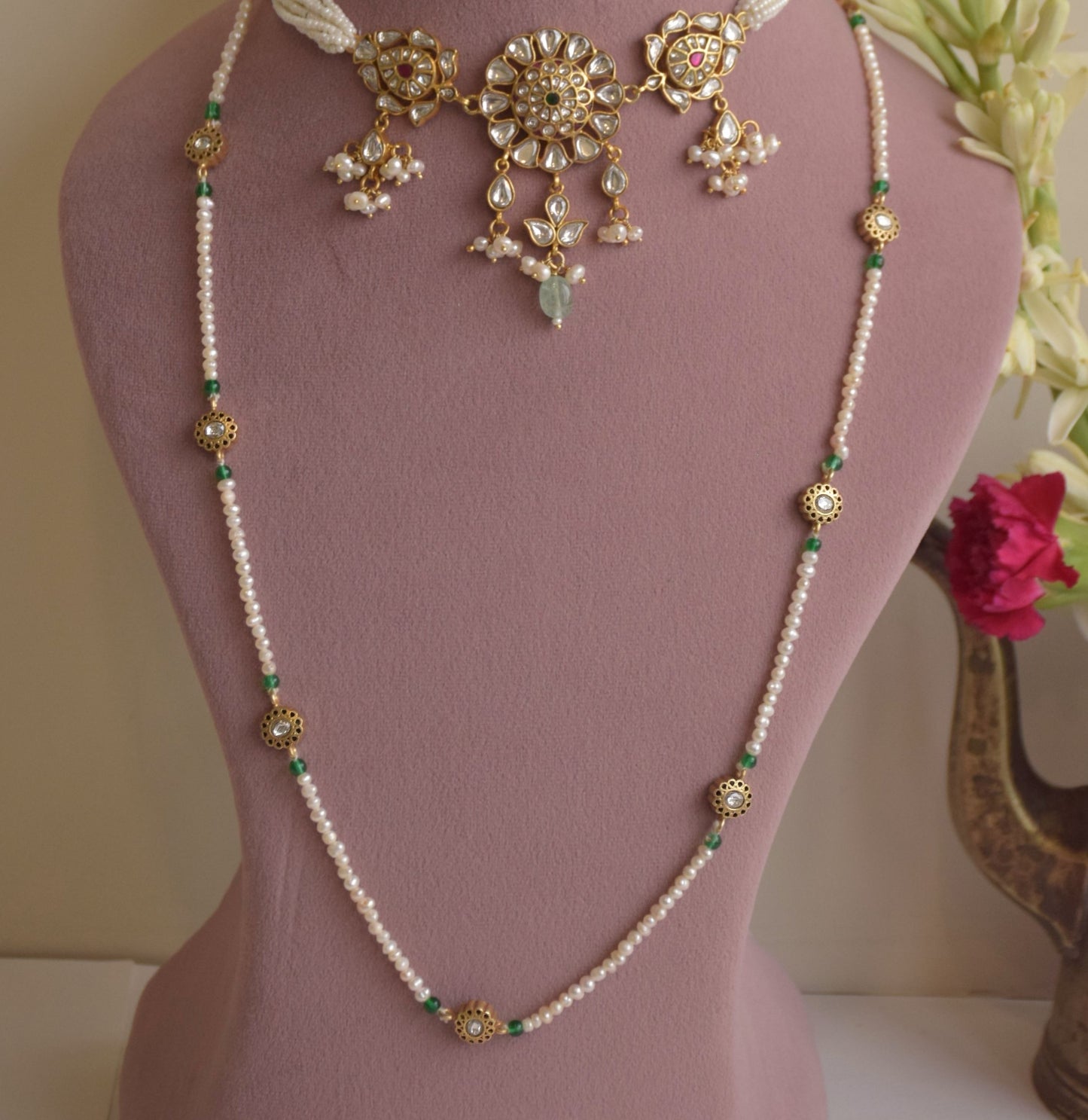 Bindiya Moti Mala Necklace