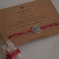 Pure Silver Lotus rakhi