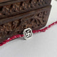 Beautiful 92.5 sterling silver Rakhi crafted with sterling silver and cotton thread