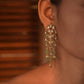 Vanya Earrings crafted in 92.5 sterling silver featuring cascading paisley motifs that exude grace and femininity.