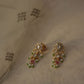 92.5 gold plated kundan earrings with jadau stone work and pearl drops.