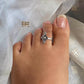 Adjustable 925 silver bichiya handcrafted with elegant Mandali design