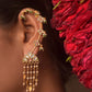 925 sterling silver Aarini Earcuffs, handcrafted traditional Indian ear cuff by NUVI JEWELS