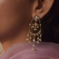 Saadgi Jadau Chandbali Earrings