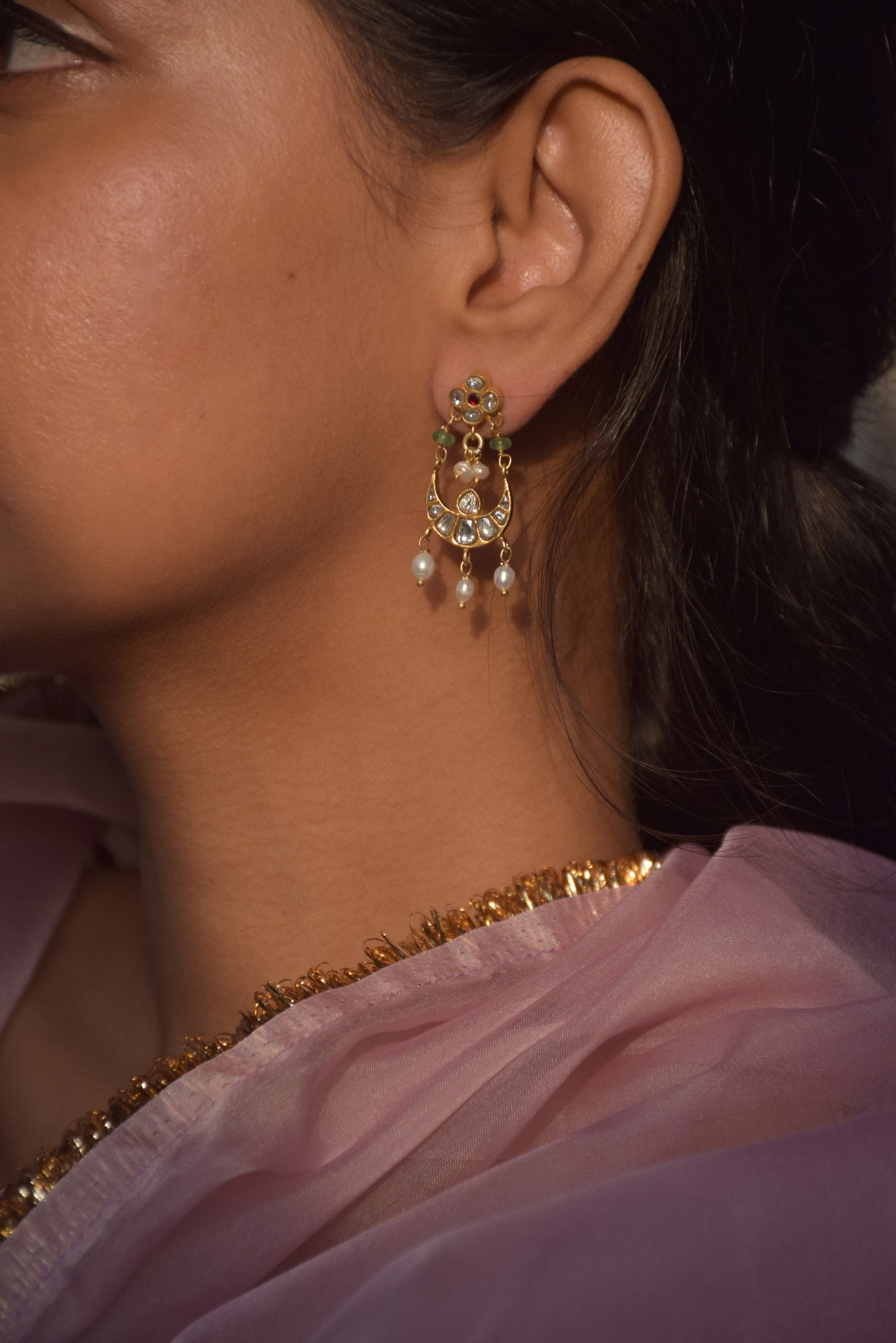 Nirjara Chandbali Earrings