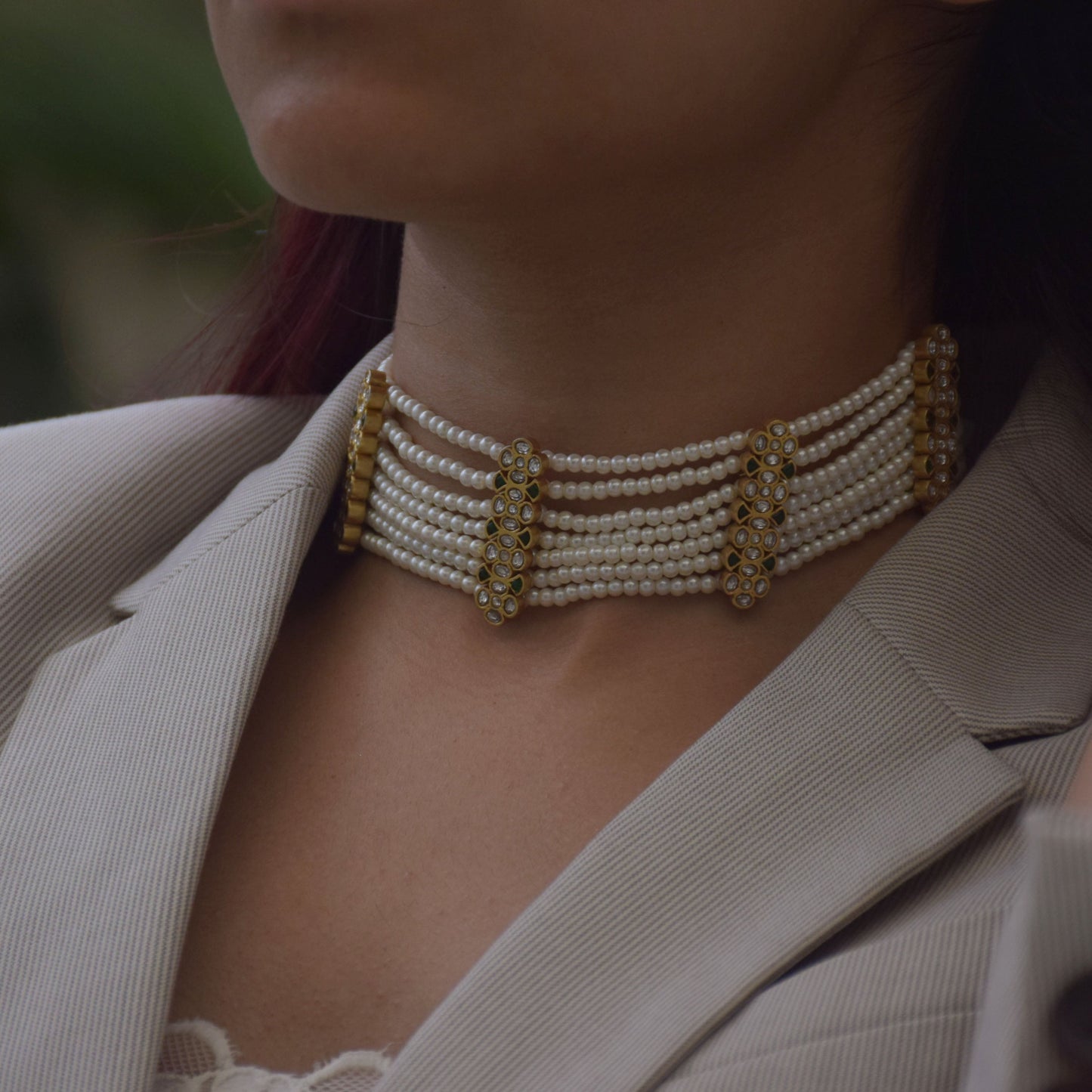 Raatrani Pearl Choker