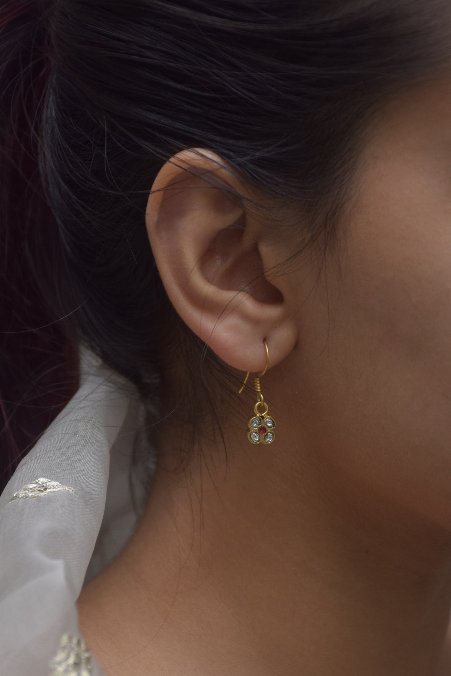 Raatrani Fish Hoop Earrings