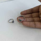 Premium sterling silver toe ring with adjustable open fit design