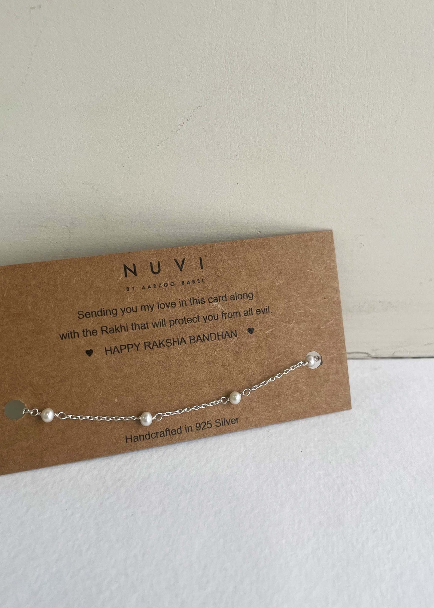 Handcrafted Freshwater Pearl sterling silver bracelet by Nuvi Jewels with refined craftsmanship