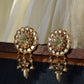 Nuvi Jewels Nagma Earrings, sterling silver with colorful Jadau stones, lightweight and elegant for festive wear.