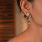 Nuvi Jewels designer 925 silver Jadau earring with heritage-inspired gold plated craftsmanship