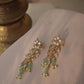 Nuvi Jewels designer Vanya Earrings in 92.5 silver with intricate cascading paisley motifs