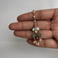 Nuvi Jewels statement maang tikka made in sterling silver with gold plating and kundan jadau stones