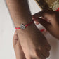 Premium 925 sterling silver Pearl Motif rakhi with delicate handcrafted pearl inspired detailing