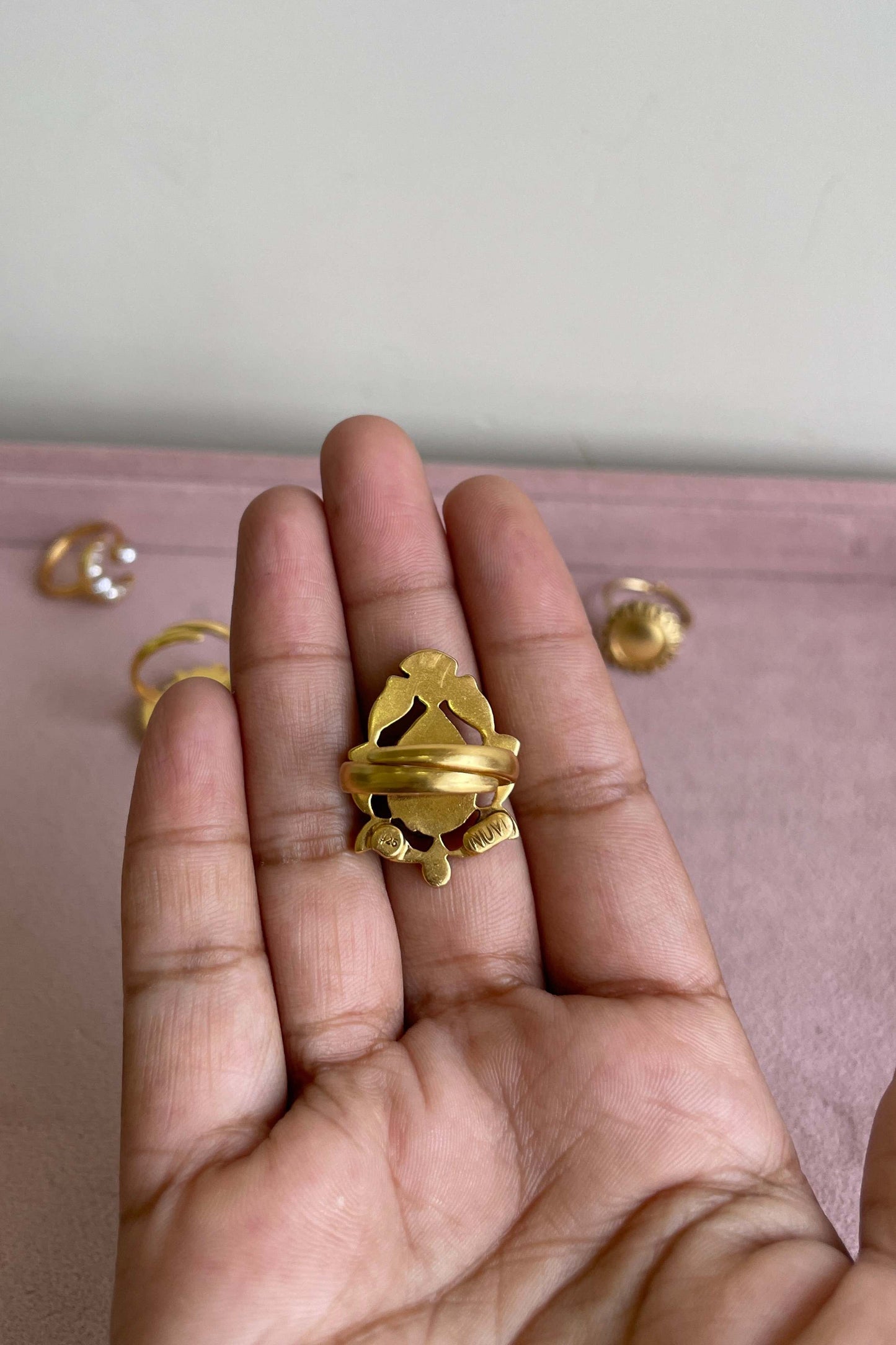 Nagma Phulkari Jadau Ring