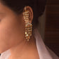 Handcrafted 925 silver Jhumri Kaanchain with delicate jhumki drop and ear chain, festive jewelry by NUVI JEWELS