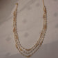 Handcrafted silver Lehera Pearl Mala styled for bridal and festive wear | NUVI JEWELS