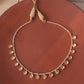Nuvi Jewels designer round moissanite necklace in 92.5 silver with handcrafted detailing