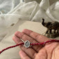 Handcrafted 92.5 sterling silver rakhi with elegant Nauka charm detailing