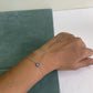 Handcrafted 925 silver bracelet with enamel Evil Eye charm