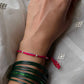 Handmade Bhabhi Bead themed 925 sterling silver rakhi with premium artisanal craftsmanship