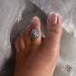 Beautiful sterling silver toe ring with timeless design aesthetic