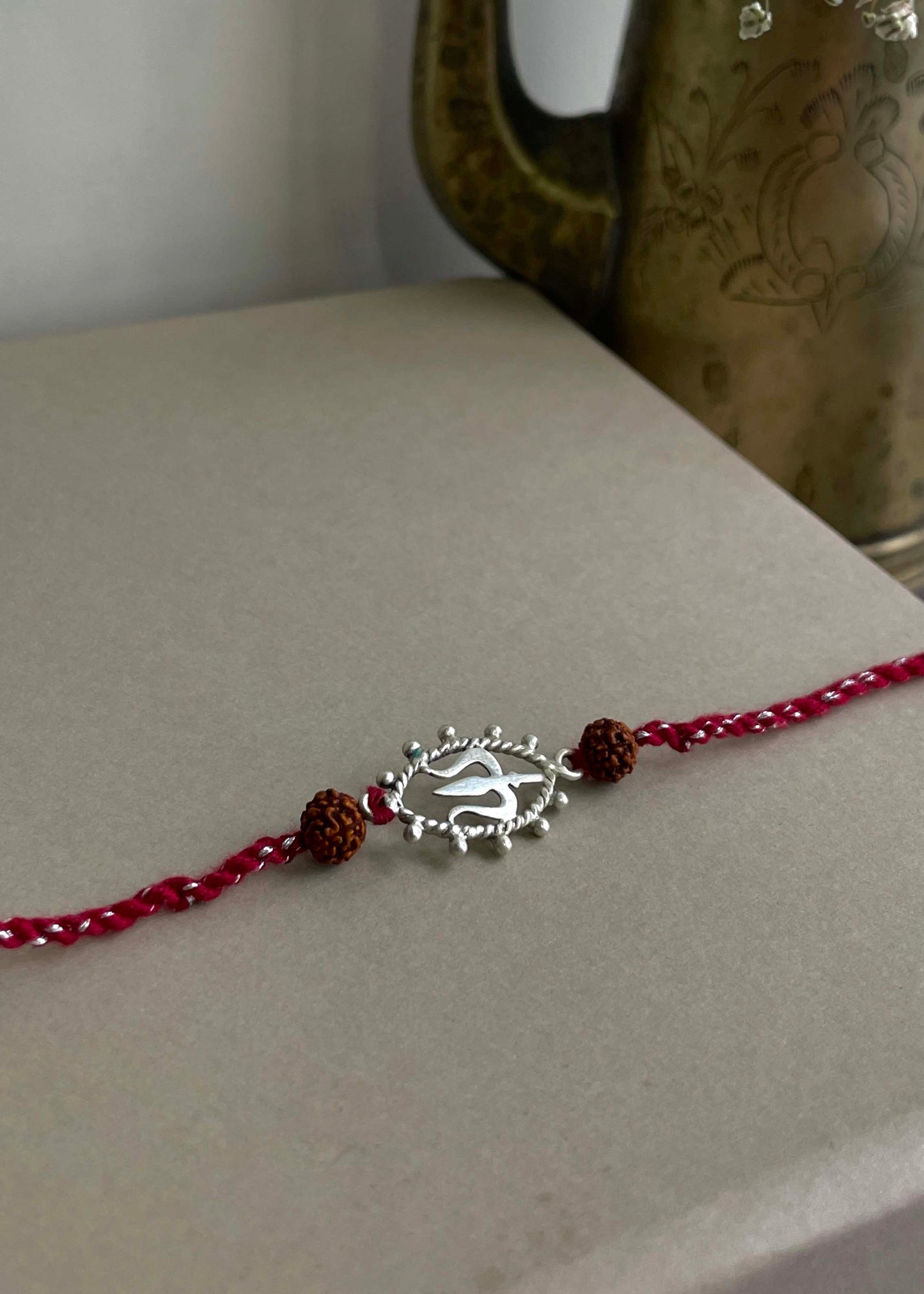 Shiva Netra 92.5 Sterling Silver Rakhi