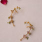 Handcrafted 925 silver Aarini ear cuff with intricate detailing, elegant festive jewelry by NUVI JEWELS