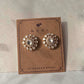 Elegant silver polki ear studs with gold finish inspired by timeless Indian jewelry artistry | NUVI JEWELS