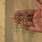 “Handcrafted Nuvi Jewels Vanya Earrings in 92.5 silver with cascading paisley design and elegant craftsmanship