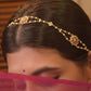 Bridal-inspired mattha patti in sterling silver with gold polish, featuring detailed jadau craftsmanship and freshwater pearls.Pure 925 Silver Jewelry
92.5 Fine Silver Jewellery
high-quality 92.5% pure silver items

