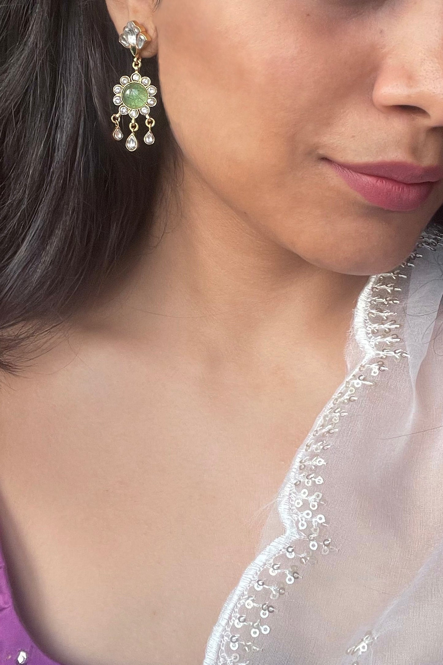 Madhubala Jadau Earrings