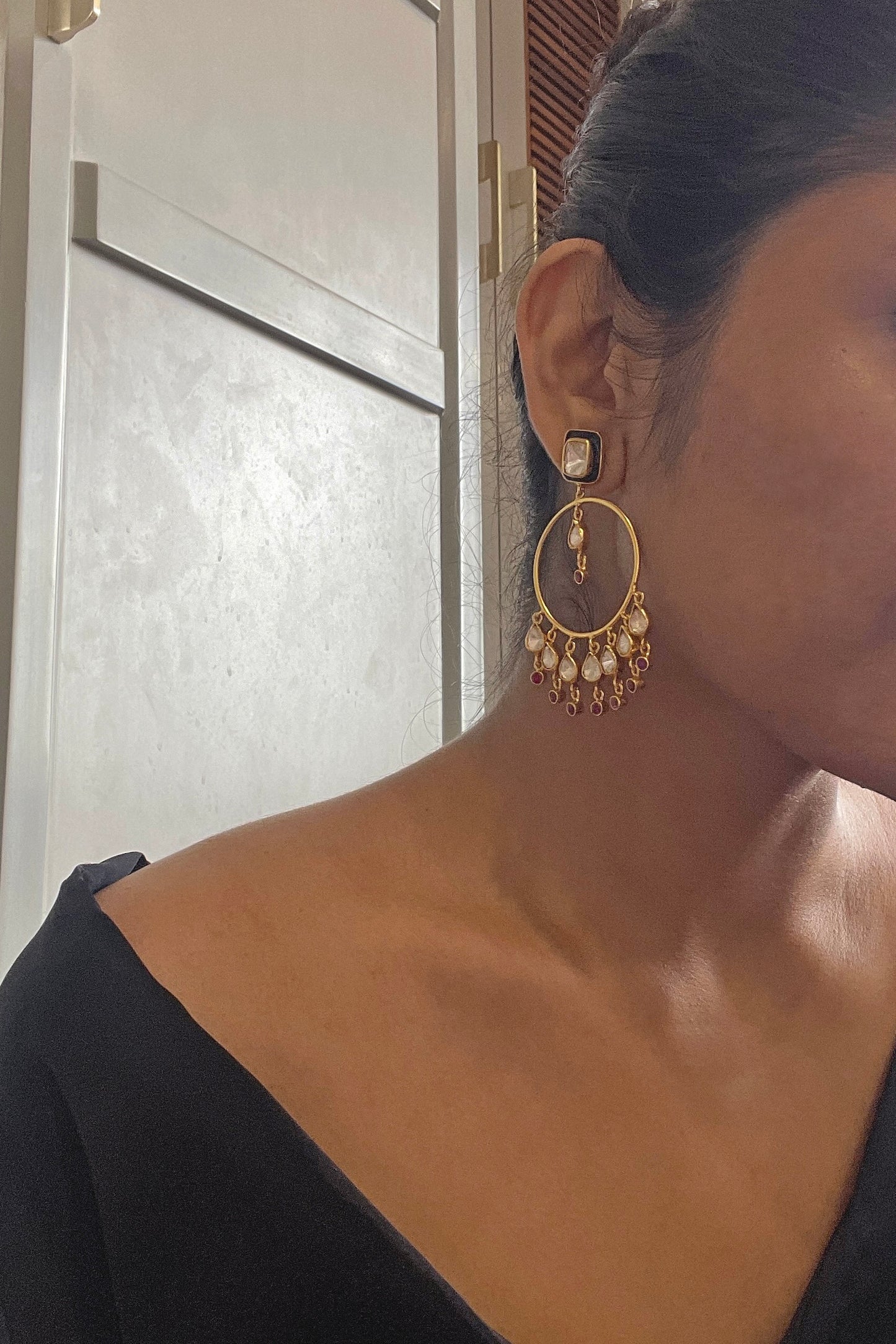 Manmohini Chandbali Earrings