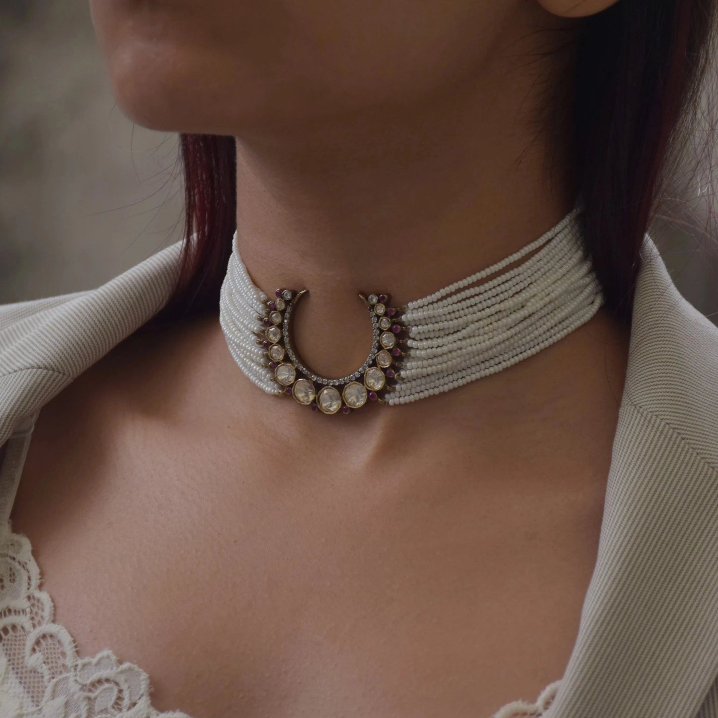 Chandramukhi Polki Choker